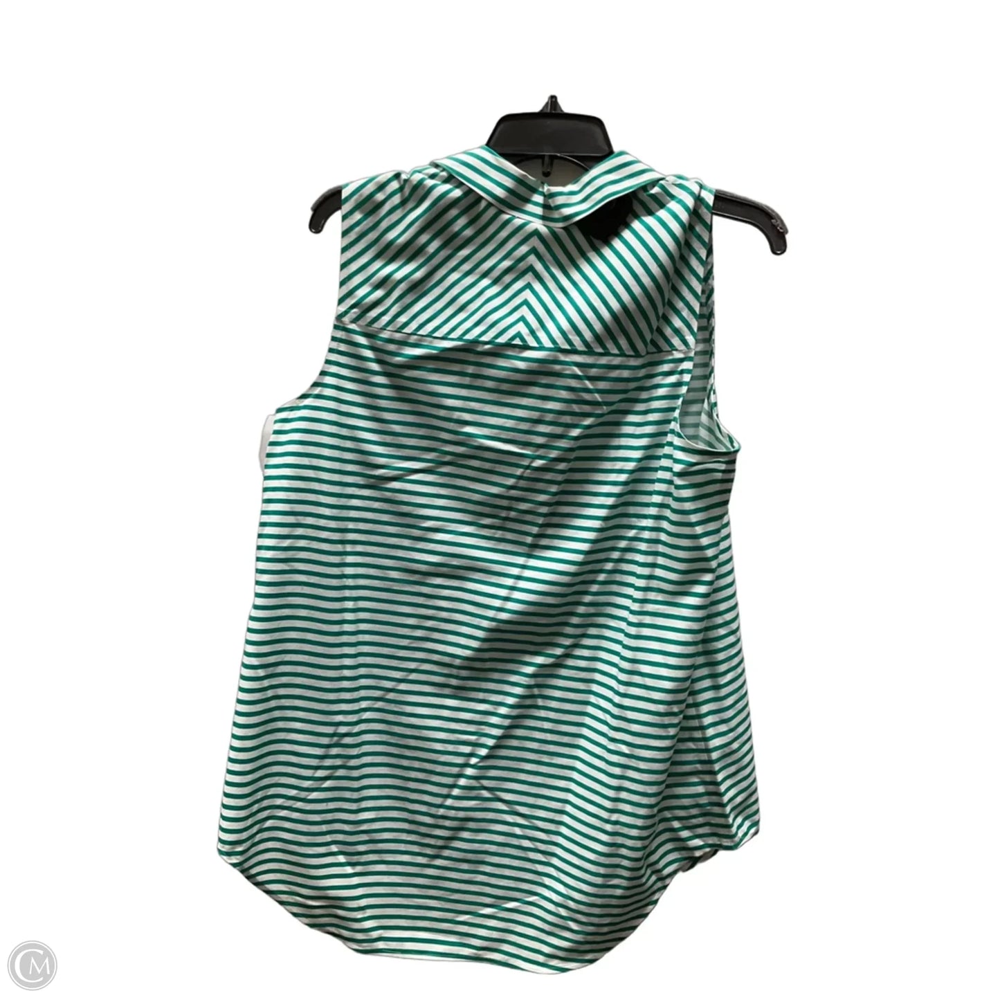 Top Sleeveless By Chicos In Striped Pattern, Size: L