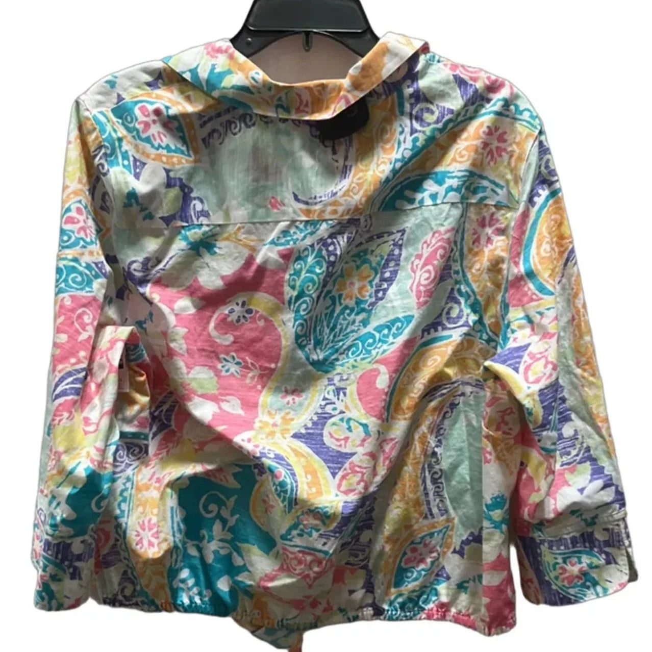 Blouse Long Sleeve By Chicos In Pink, Size: Xl