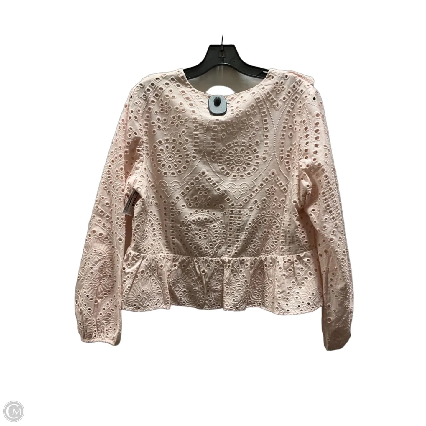 Top Long Sleeve By Express In Pink, Size: L
