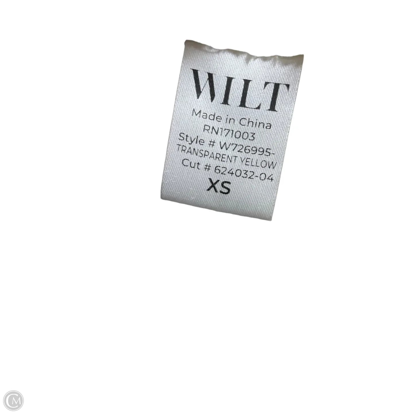 Top Long Sleeve By Wilt In Yellow, Size: Xs