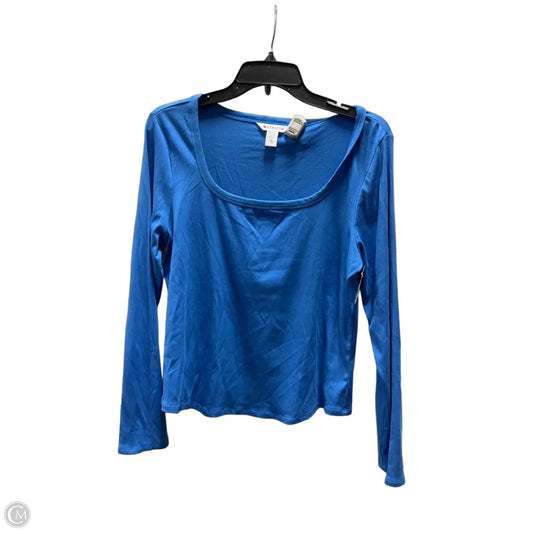 Athletic Top Long Sleeve Crewneck By Athleta In Blue, Size: Xl