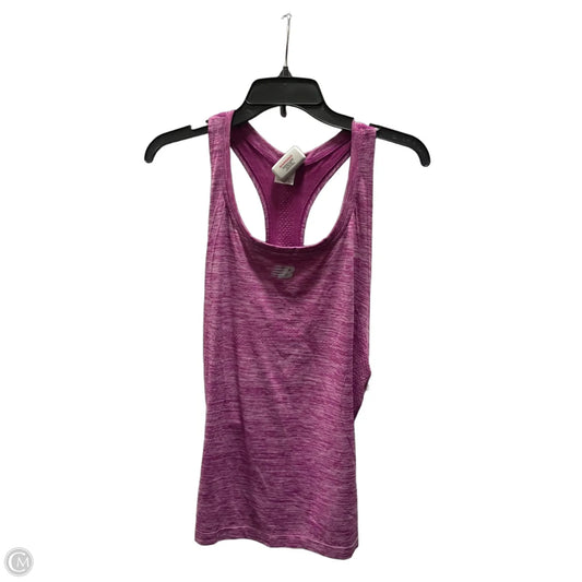 Athletic Tank Top By New Balance In Purple, Size: Xl