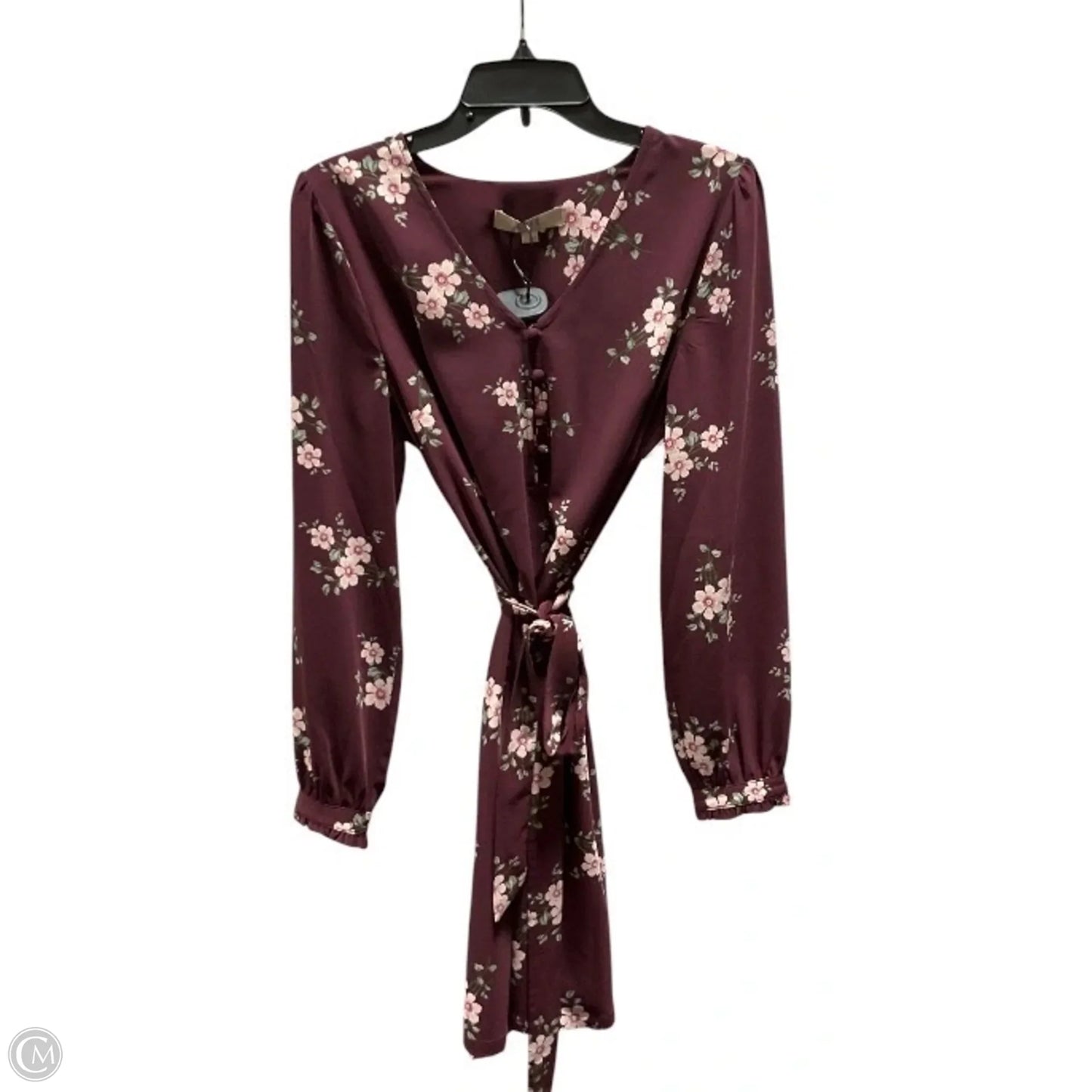 Dress Casual Short By Loft In Maroon, Size: M