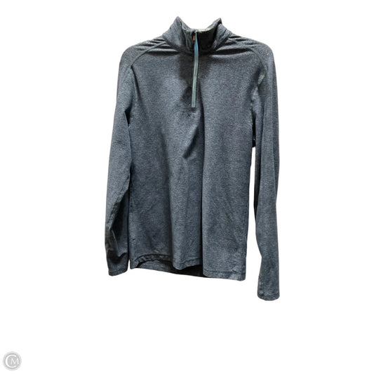 Athletic Top Long Sleeve Collar By Lululemon In Blue, Size: M