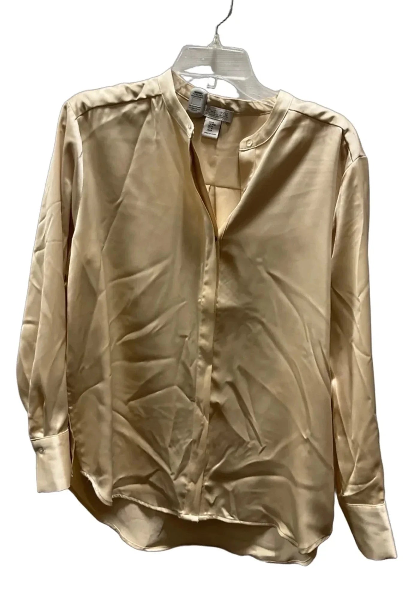 Blouse Long Sleeve By Rachel Zoe In Gold, Size: M