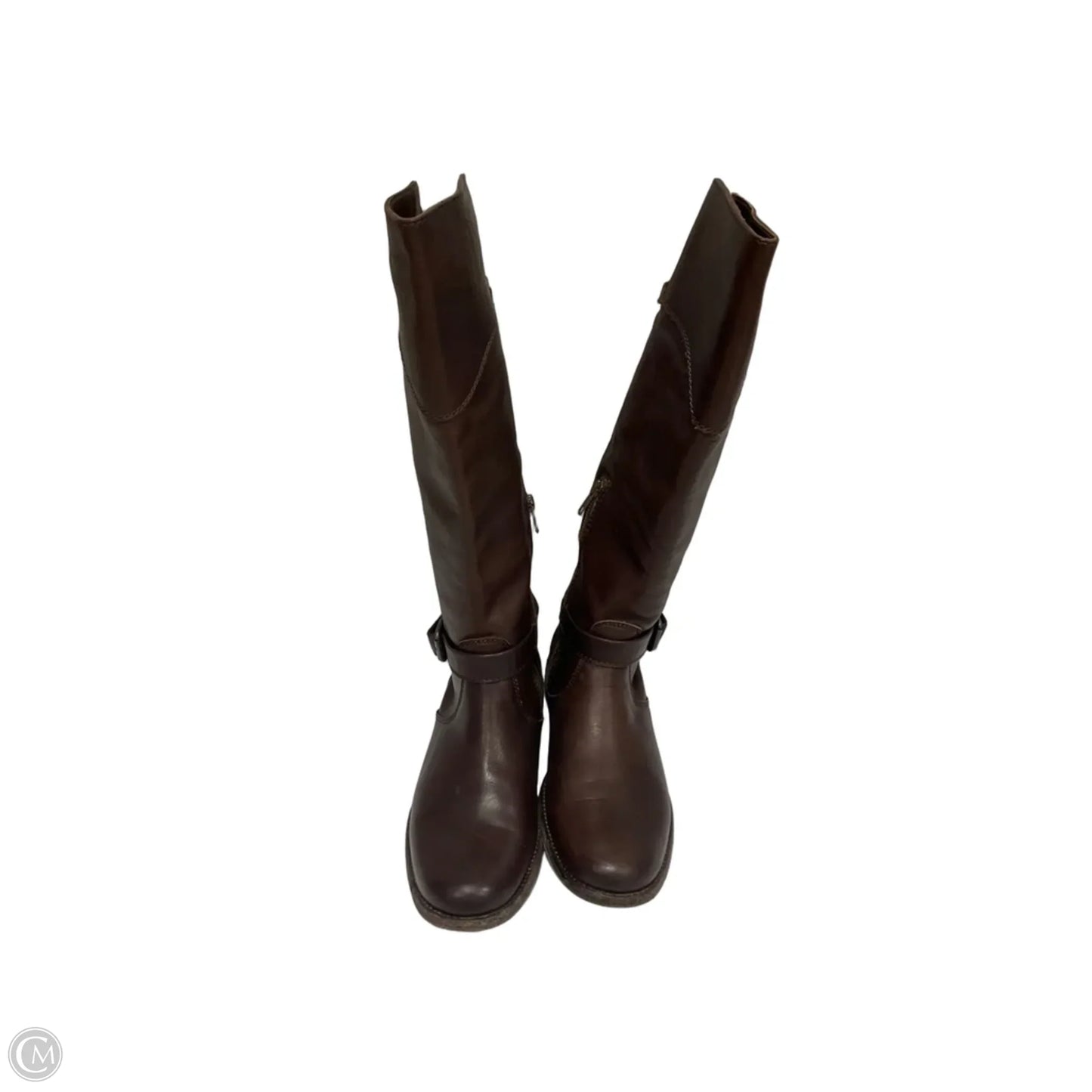 Boots Knee Flats By Frye In Brown, Size: 9
