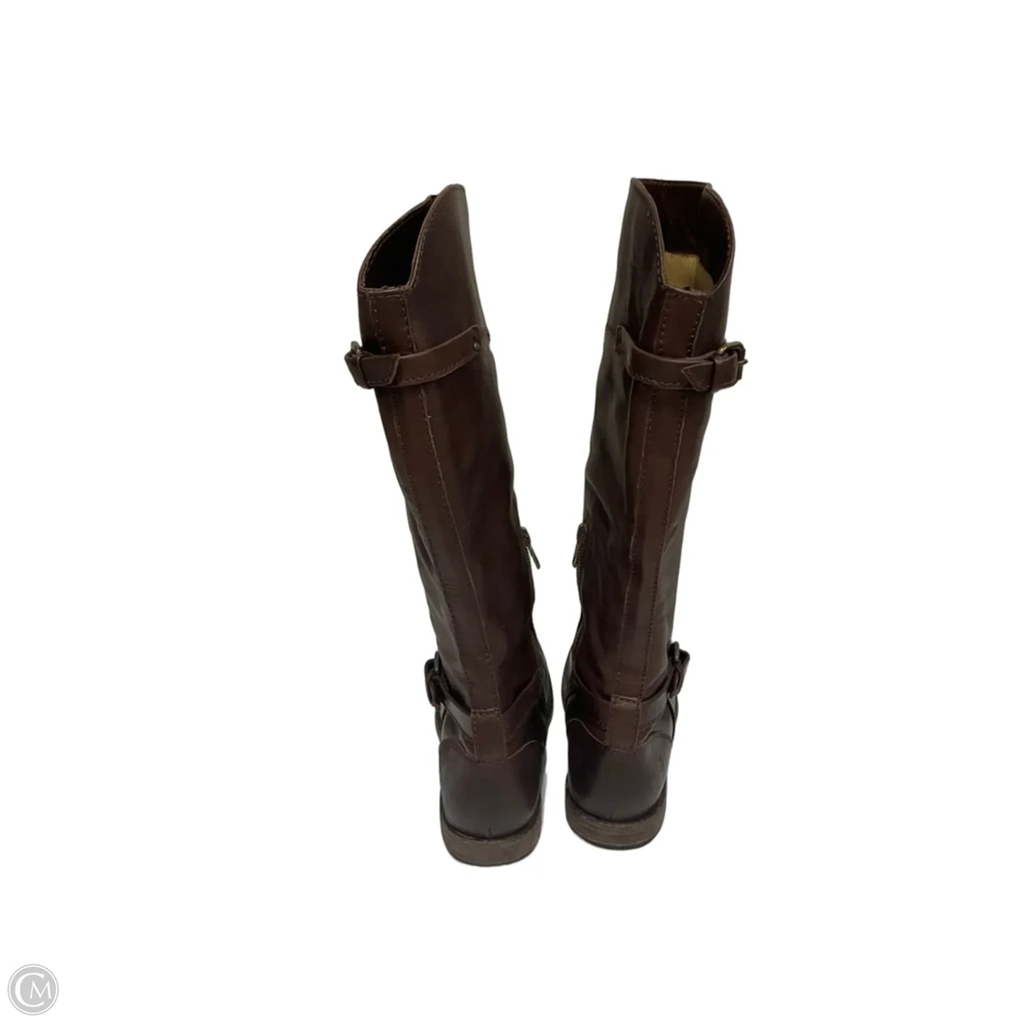 Boots Knee Flats By Frye In Brown, Size: 9