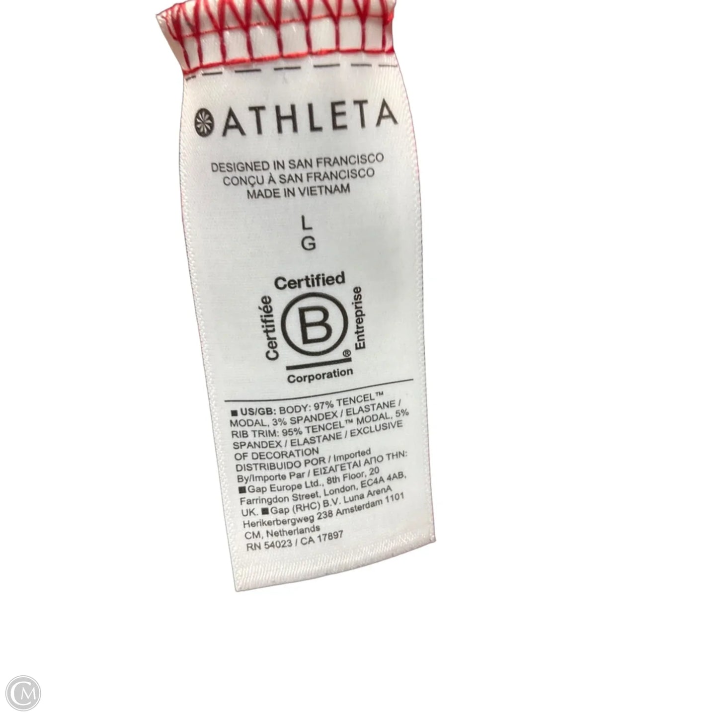 Athletic Jacket By Athleta In Red, Size: L