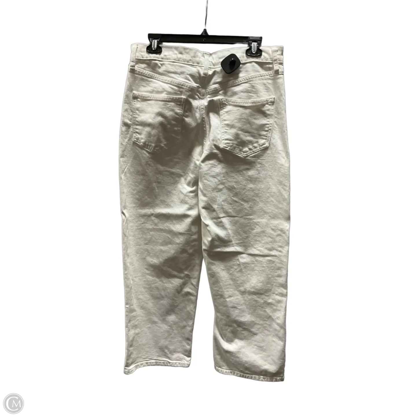 Jeans Straight By Banana Republic In White, Size: 10