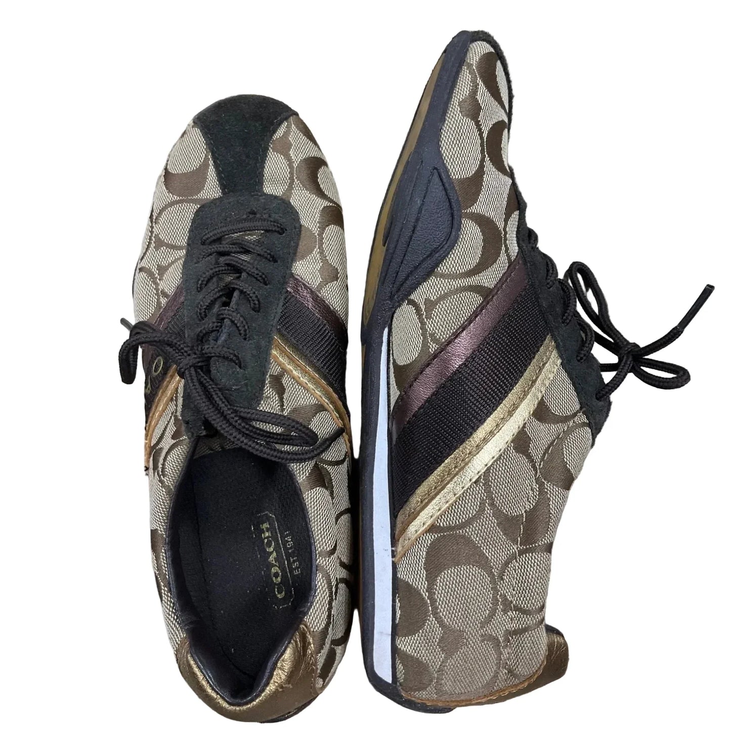 Shoes Designer By Coach In Brown, Size: 6.5