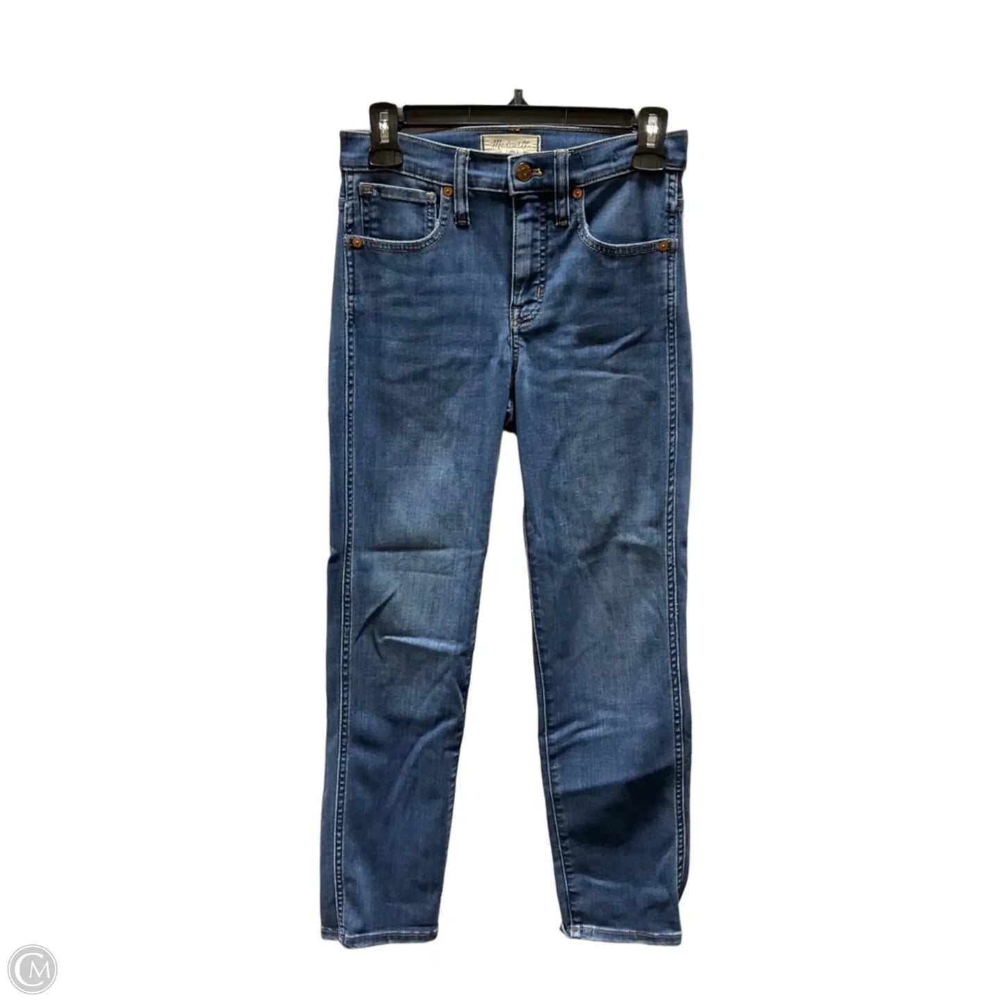 Jeans Skinny By Madewell In Blue, Size: 0