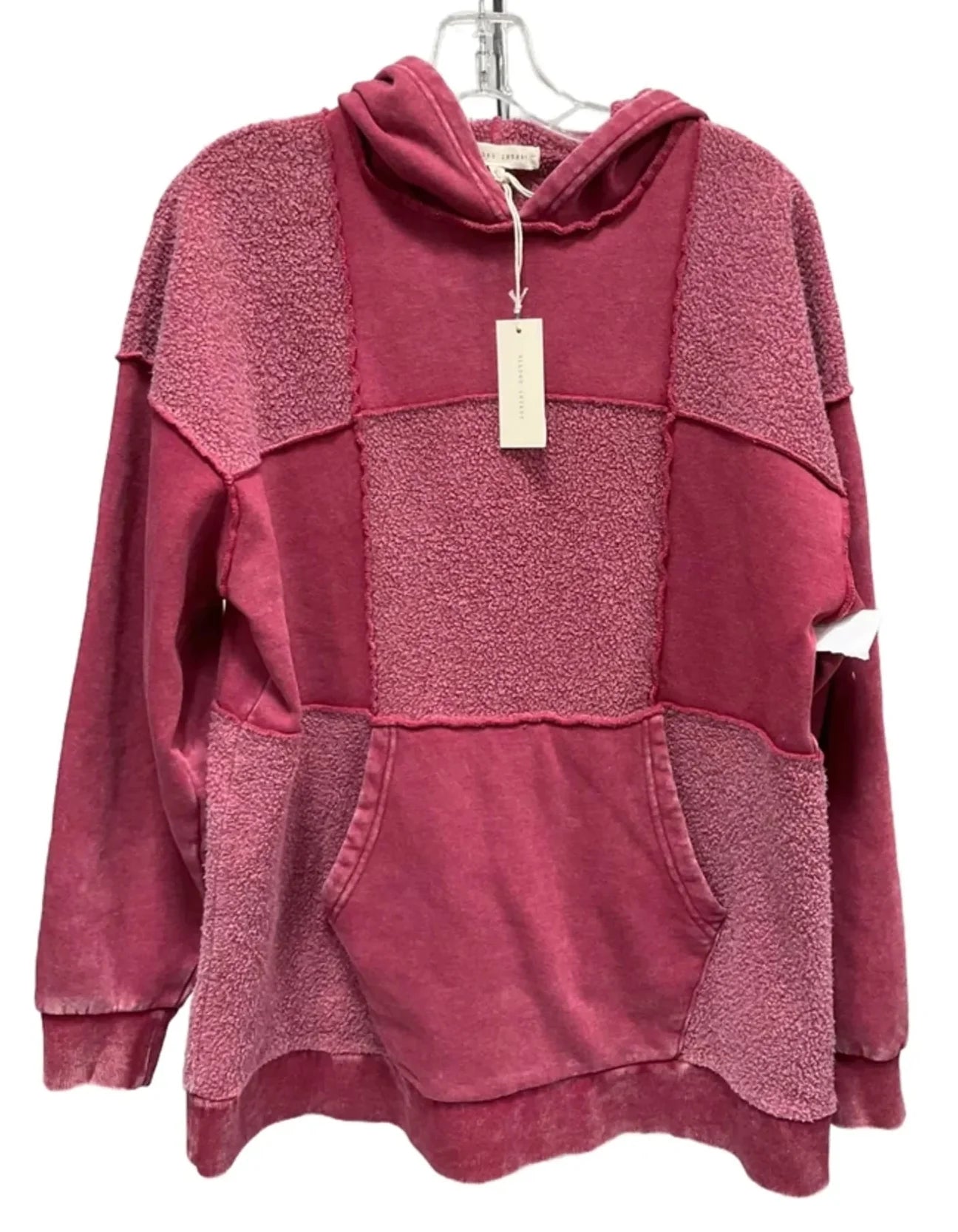 Sweatshirt Hoodie By Gilded Intent In Pink, Size: M