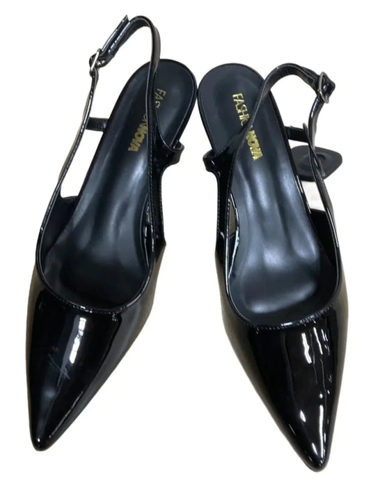 Shoes Heels Kitten By Fashion Nova In Black, Size: 9