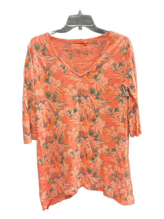 Coral Top Long Sleeve Fresh Produce, Size S