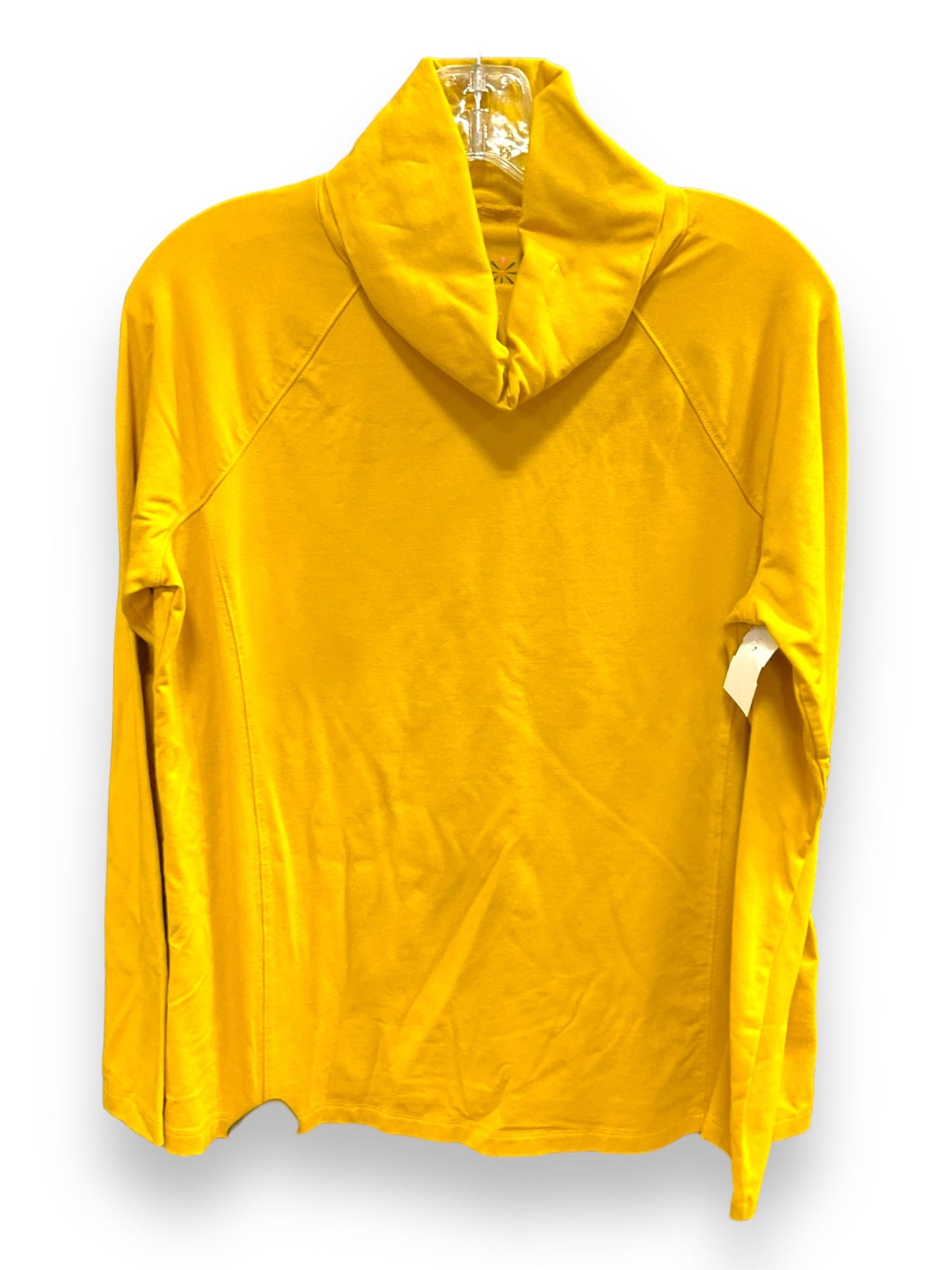 Mustard Top Long Sleeve Basic Isaac Mizrahi Live Qvc, Size S
