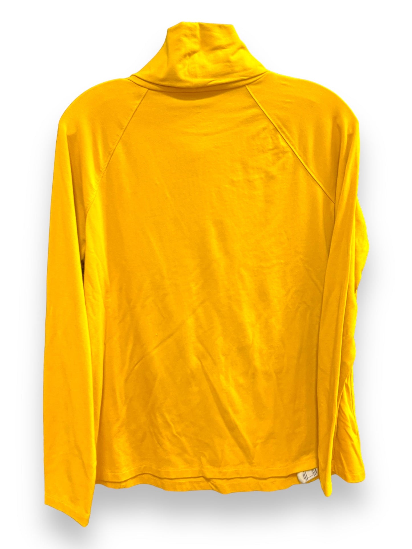 Mustard Top Long Sleeve Basic Isaac Mizrahi Live Qvc, Size S