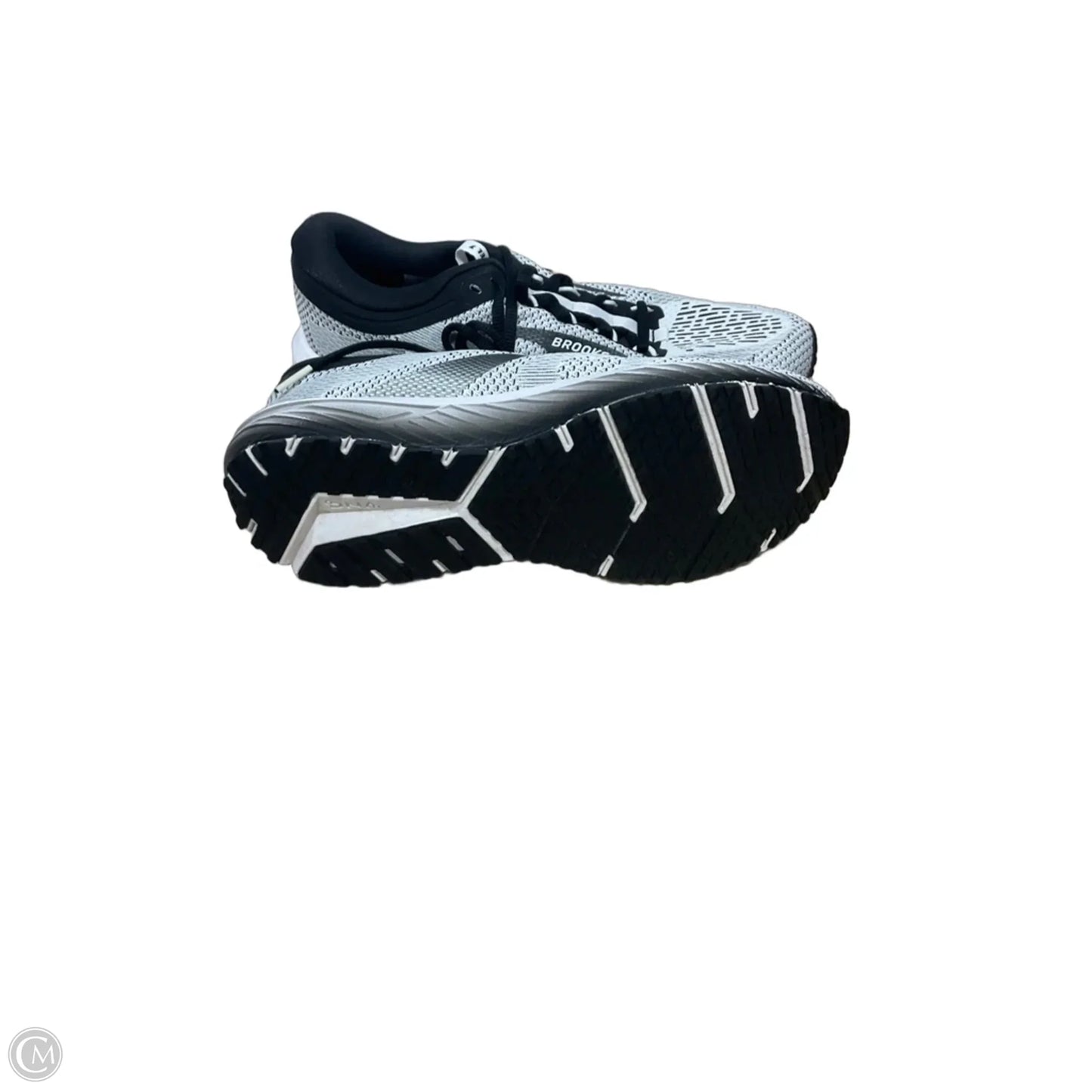 Shoes Athletic By Brooks In Black & White, Size: 9