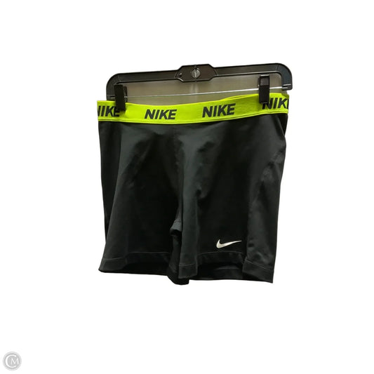 Athletic Shorts By Nike Apparel In Black & Green, Size: Xl