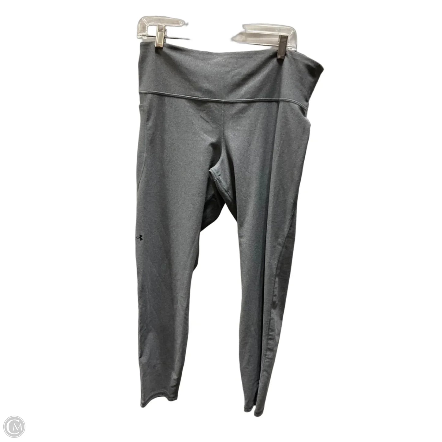 Athletic Leggings By Under Armour In Grey, Size: 2x