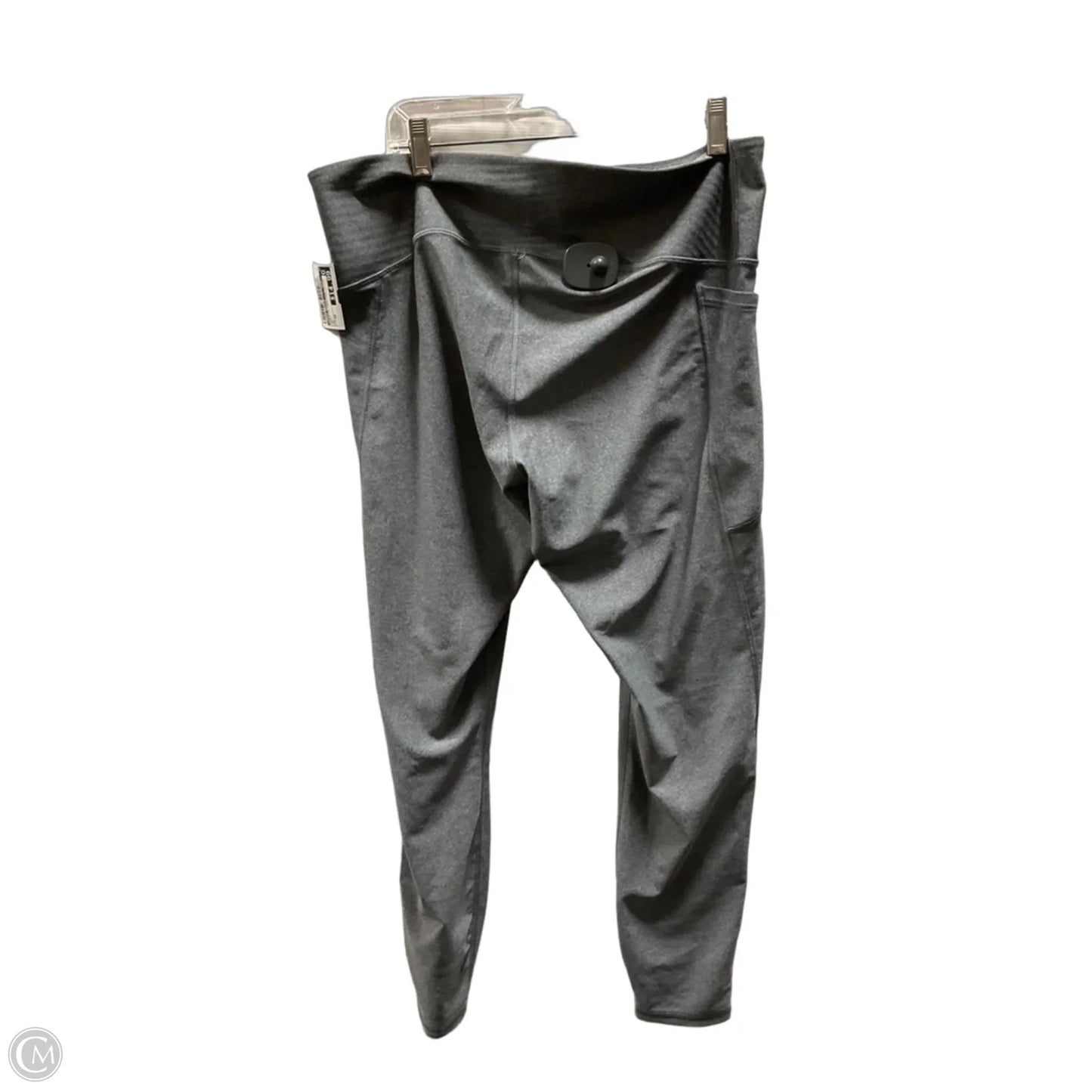 Athletic Leggings By Under Armour In Grey, Size: 2x