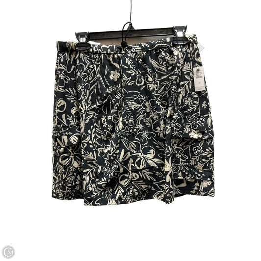 Athletic Skort By Talbots In Black & Cream, Size: M