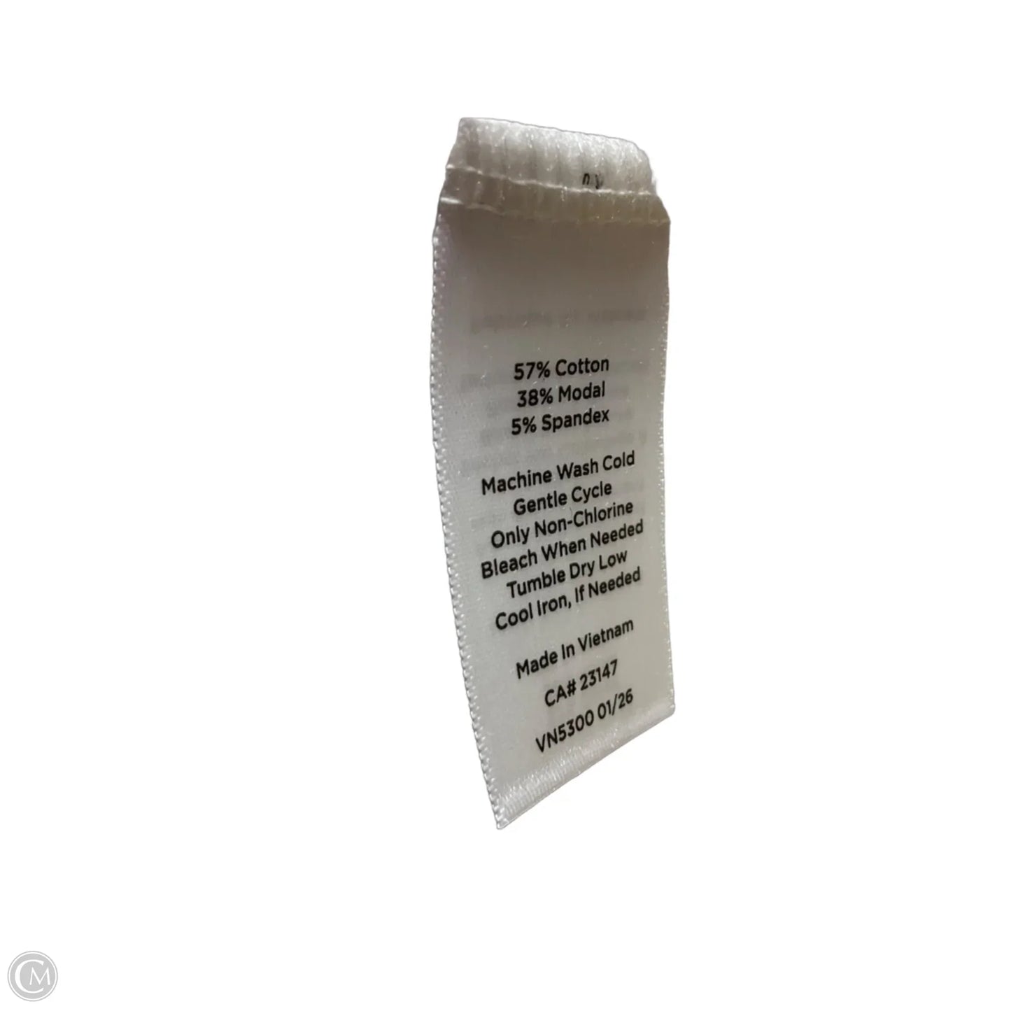 Top Short Sleeve By Talbots In Cream, Size: L