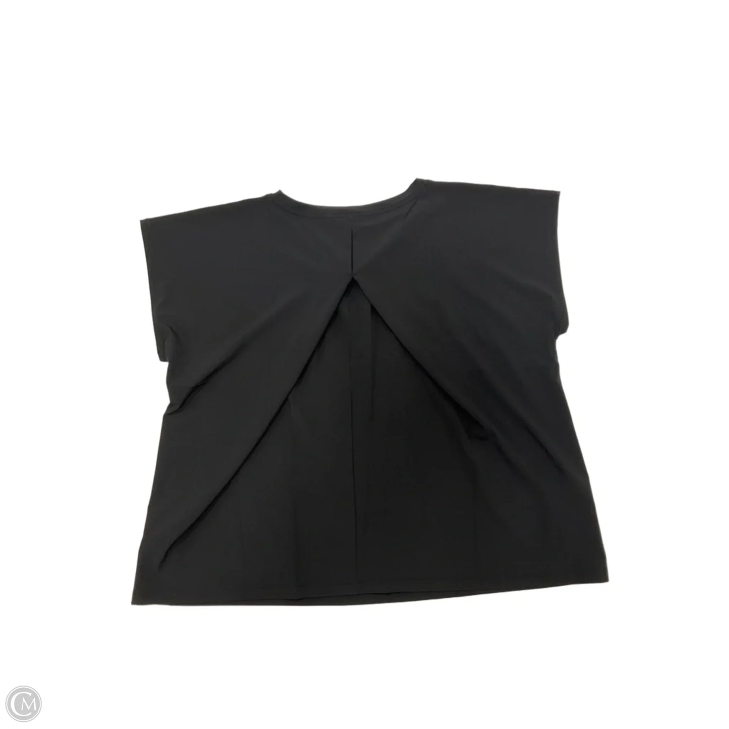 Top Short Sleeve By Talbots In Black, Size: Xl