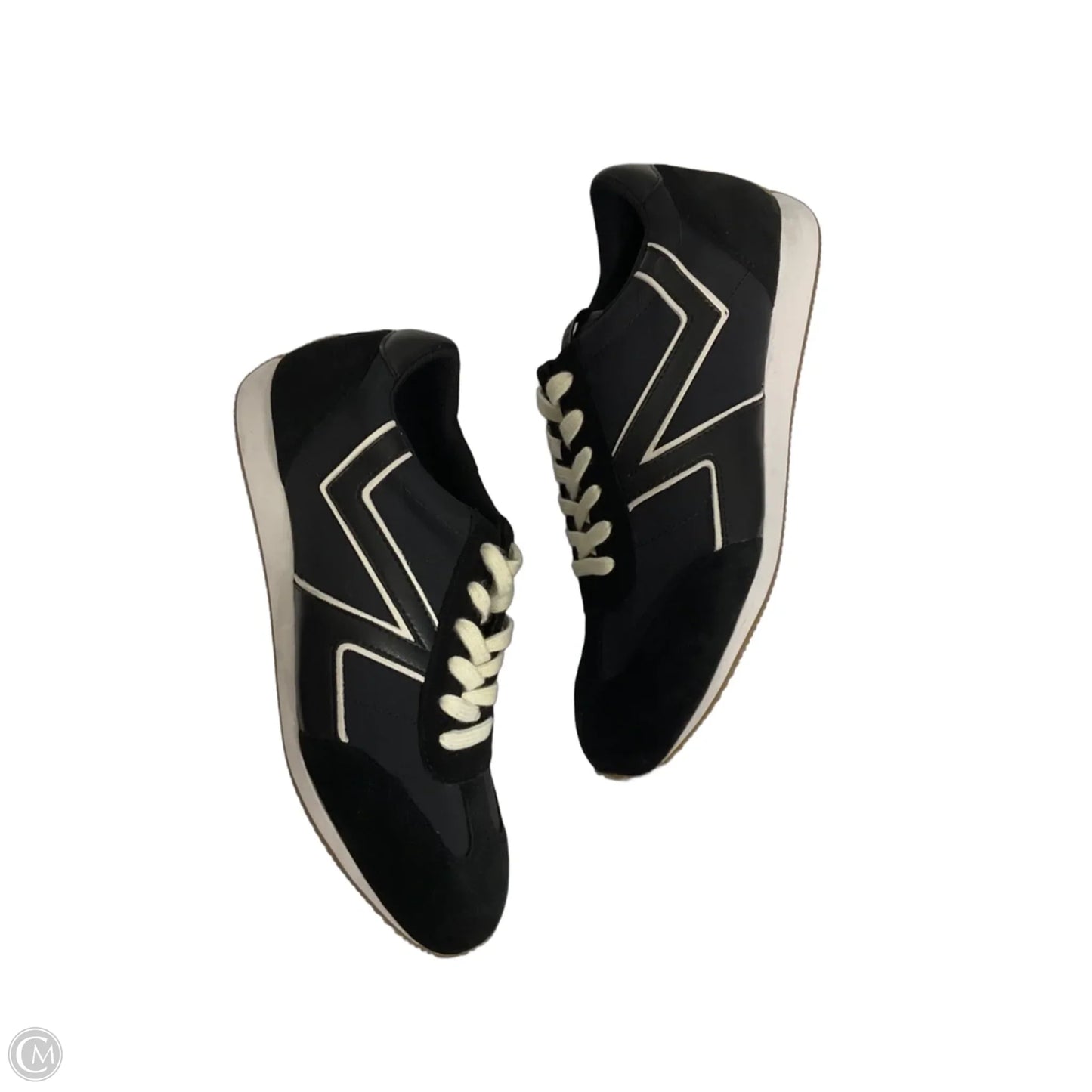 Shoes Sneakers By Talbots In Black & Cream, Size: 8.5