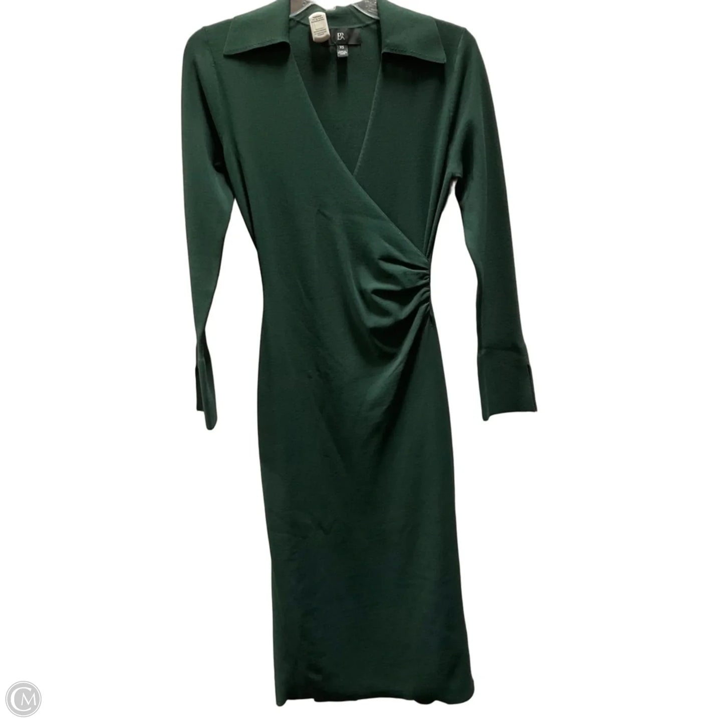 Dress Casual Midi By Banana Republic In Green, Size: Xs