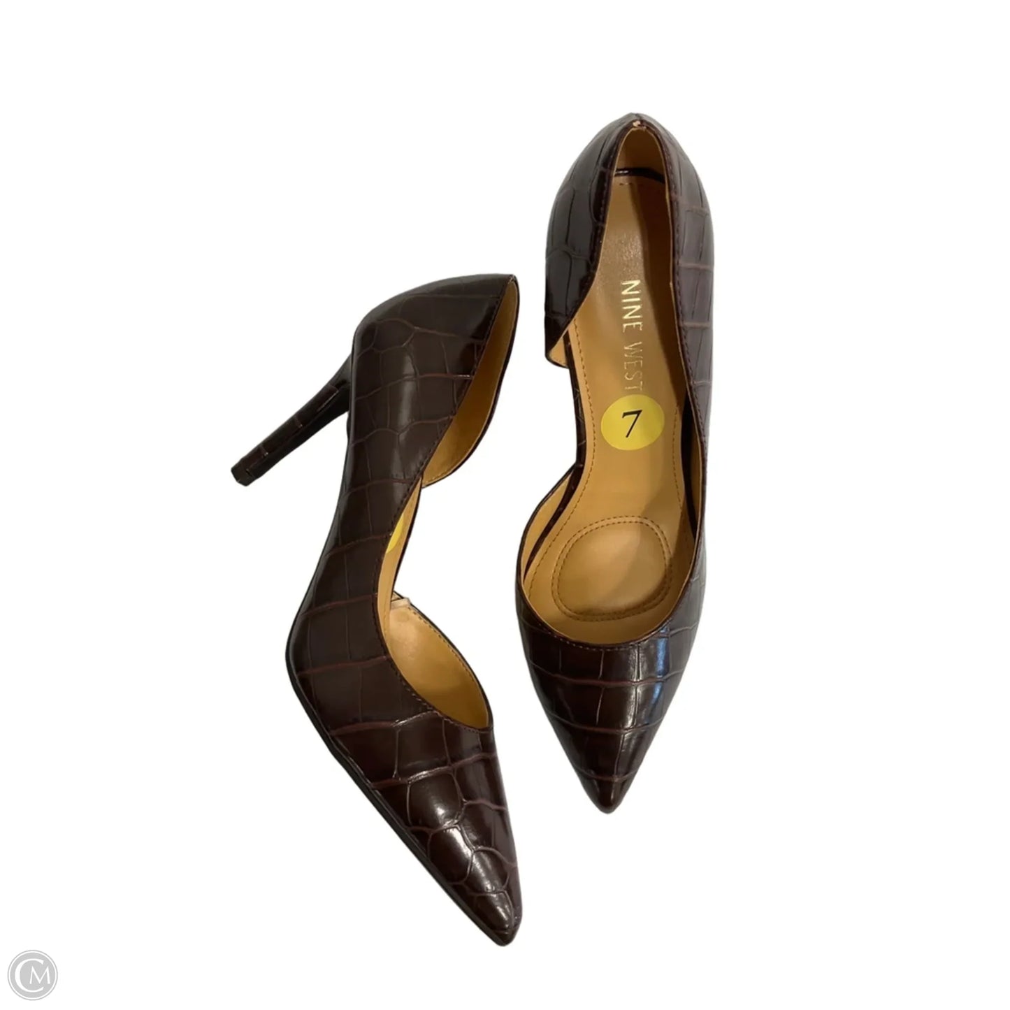 Shoes Heels Stiletto By Nine West Apparel In Brown, Size: 7