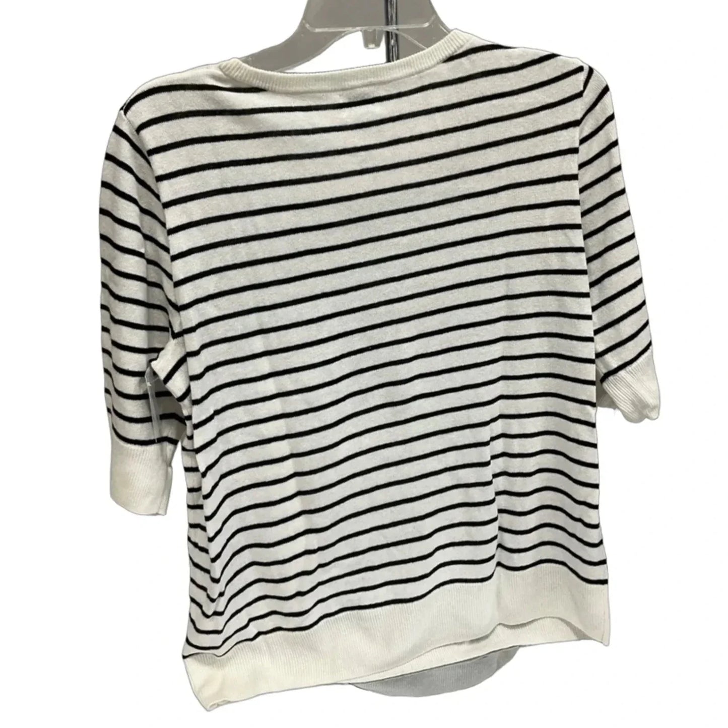 Top Short Sleeve By J. Crew In Striped Pattern, Size: M