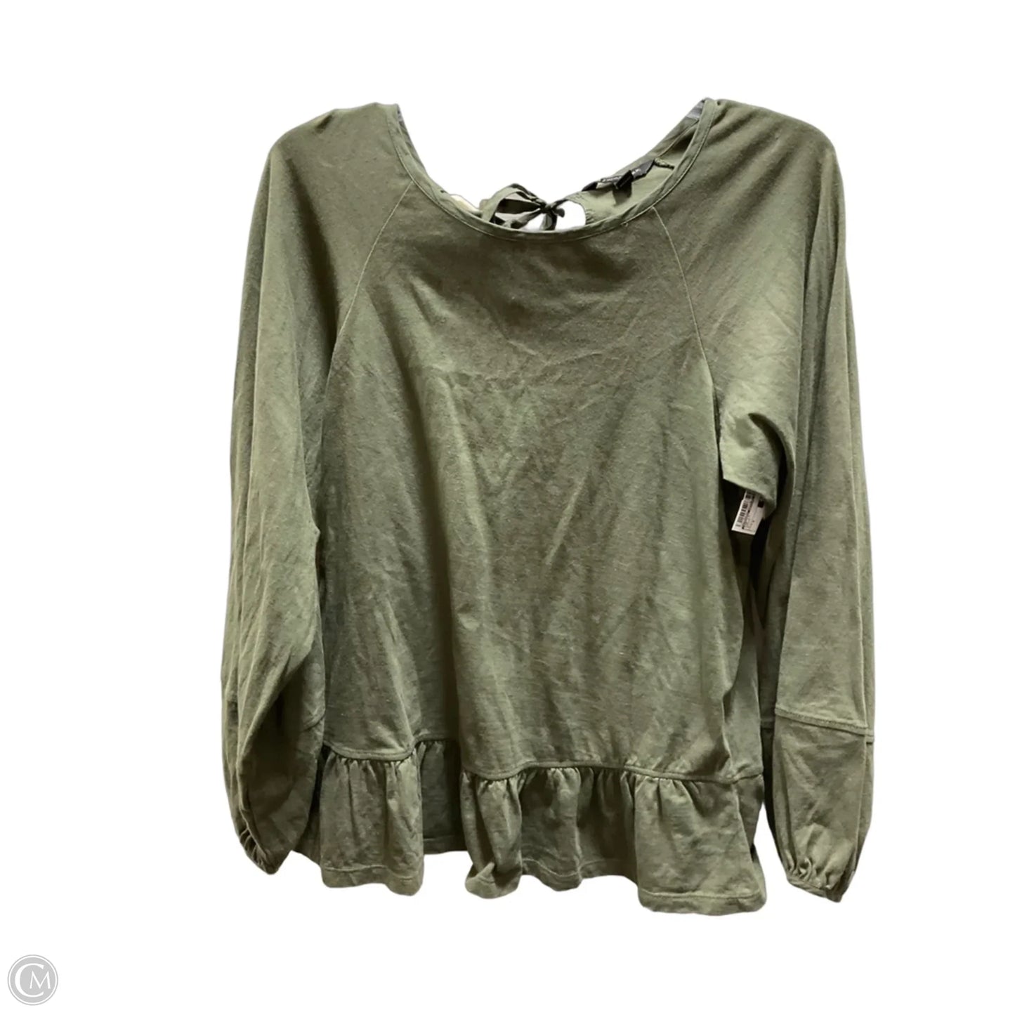 Top Long Sleeve By Banana Republic In Green, Size: S