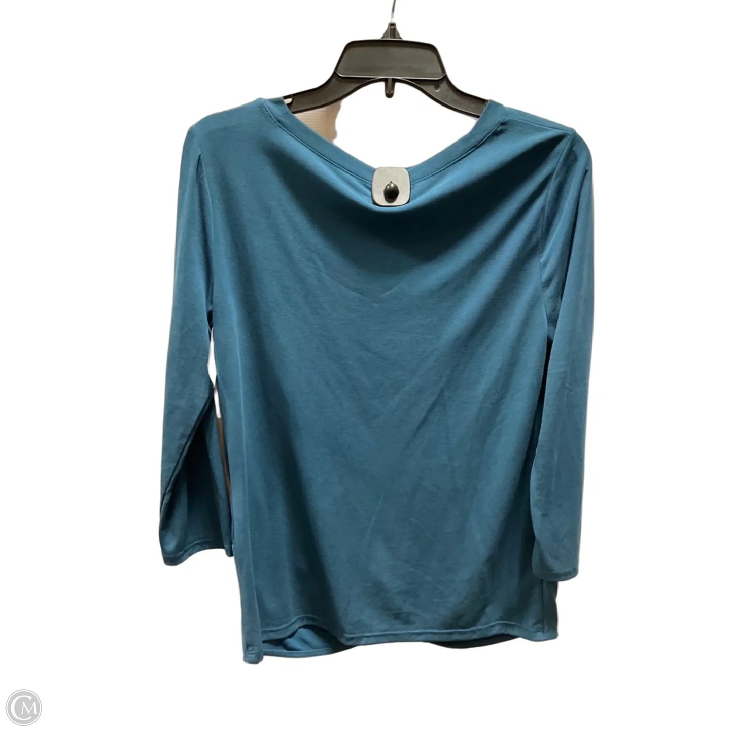 Top 3/4 Sleeve By Loft In Teal, Size: S