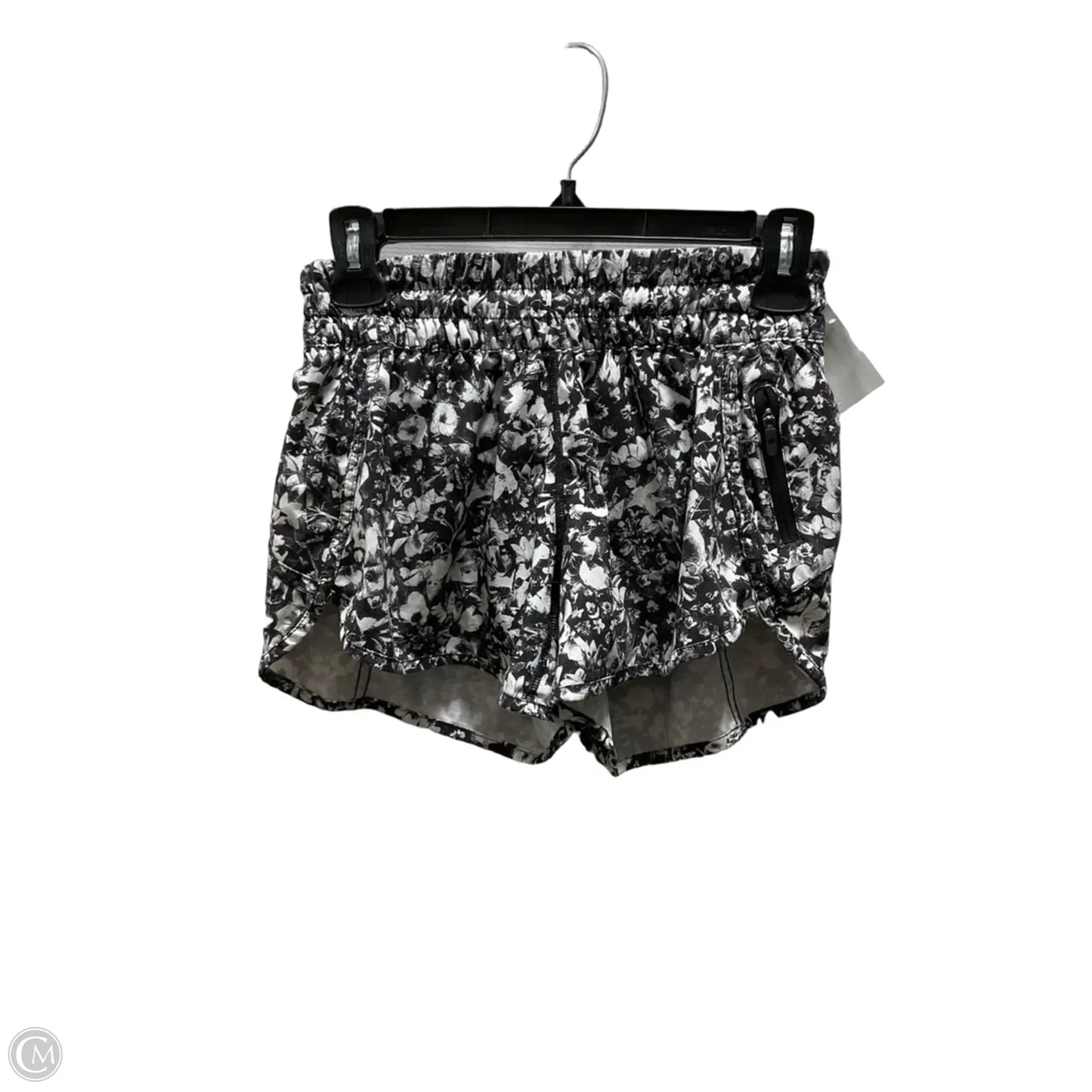 Athletic Shorts By Lululemon In Black & White, Size: S
