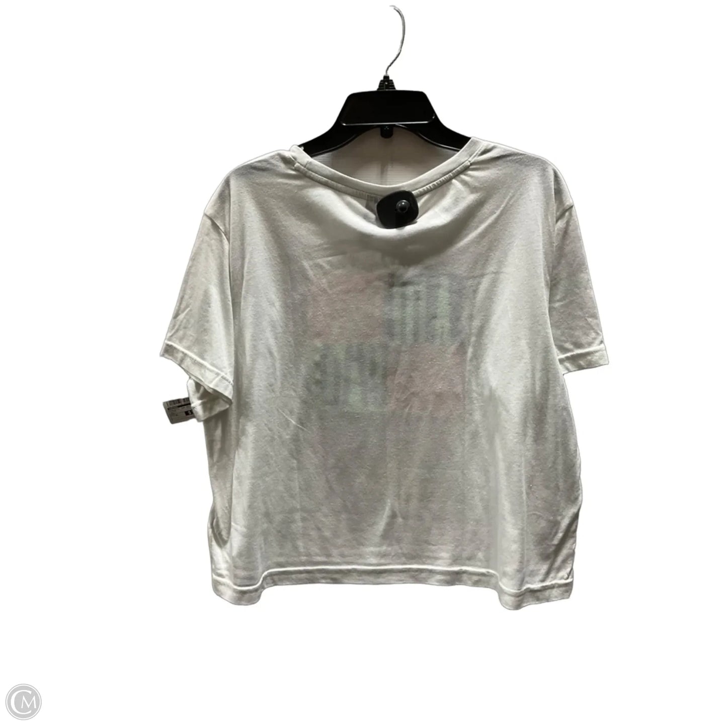 Athletic Top Short Sleeve By Adidas In White, Size: Xl