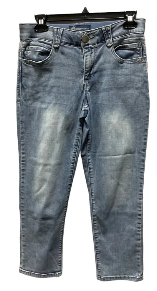 Jeans Straight By Democracy In Blue Denim, Size: 6p