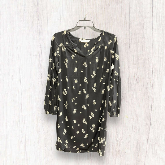 Black Floral Top Long Sleeve Sonoma, Size Xs