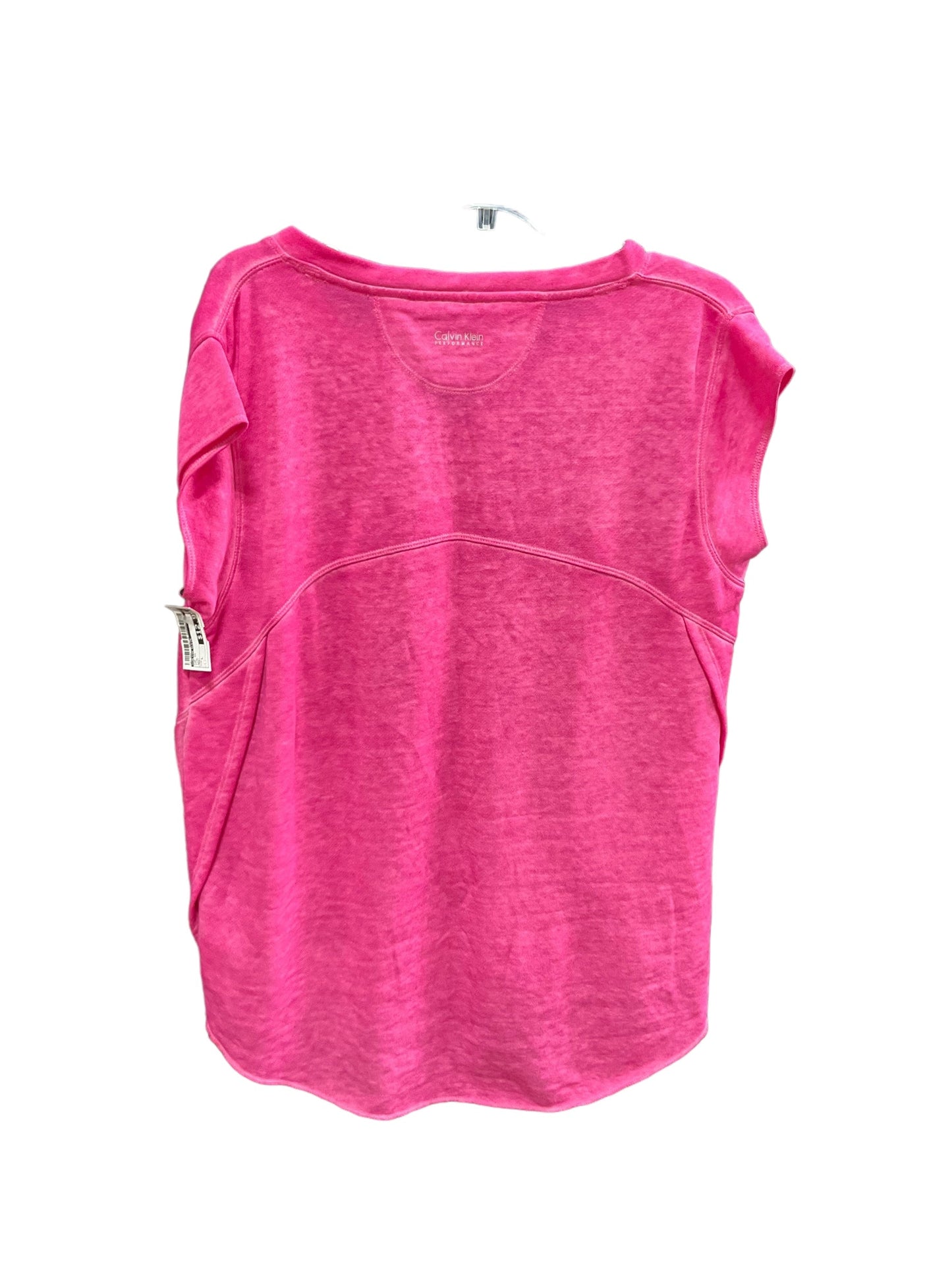 Pink Top Short Sleeve Calvin Klein, Size L