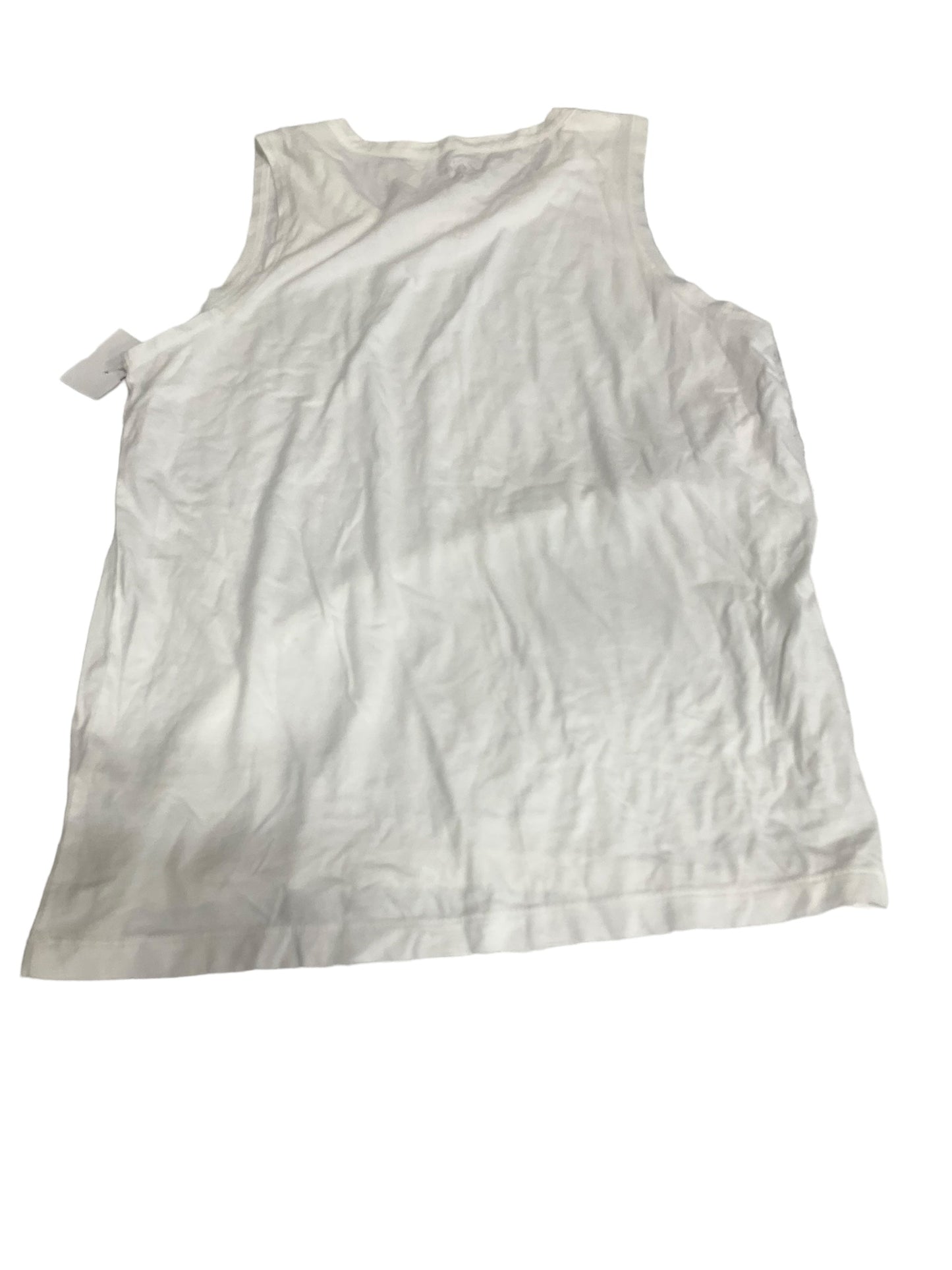 White Top Short Sleeve Basic J. Crew, Size L