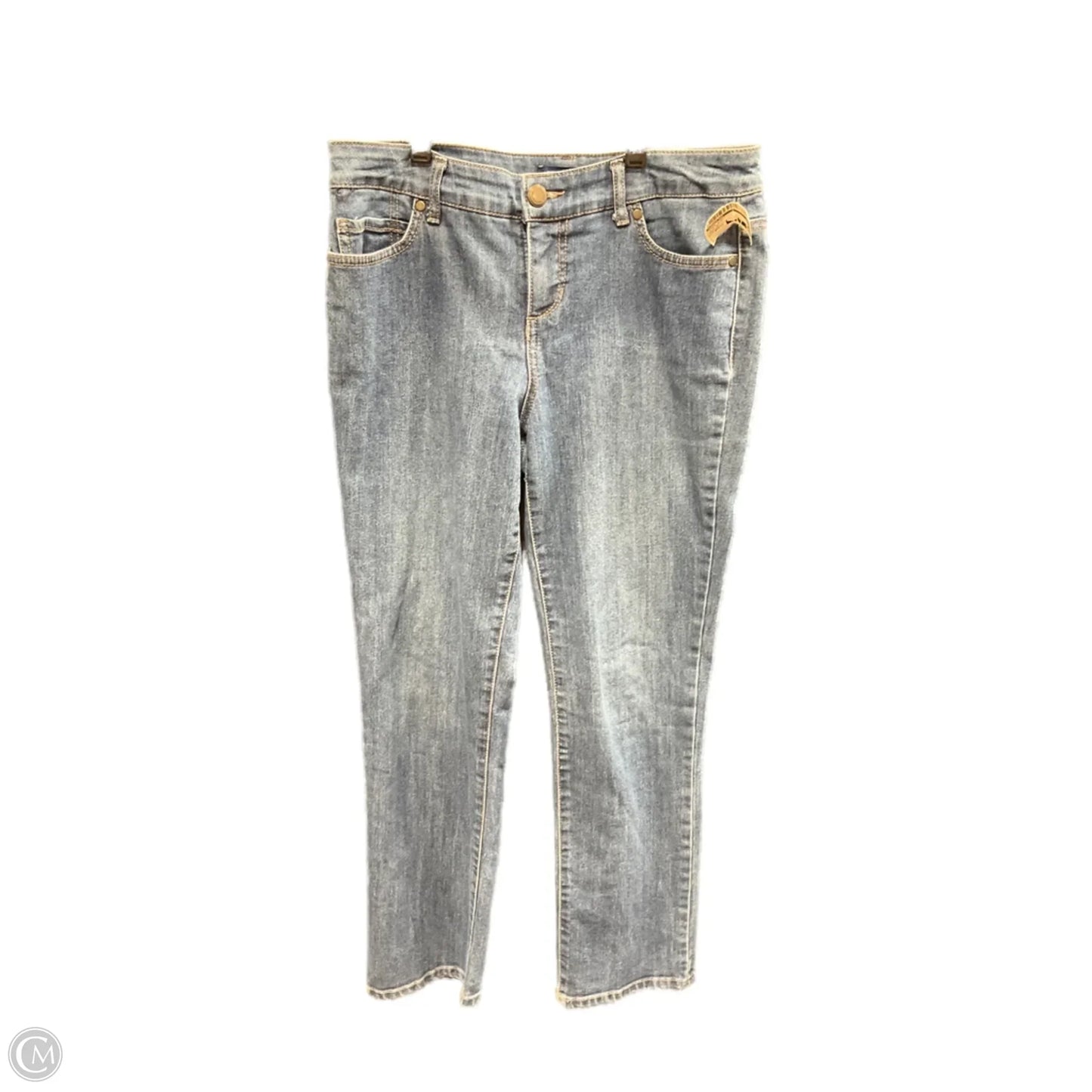 Jeans Straight By Bandolino In Blue Denim, Size: 4petite