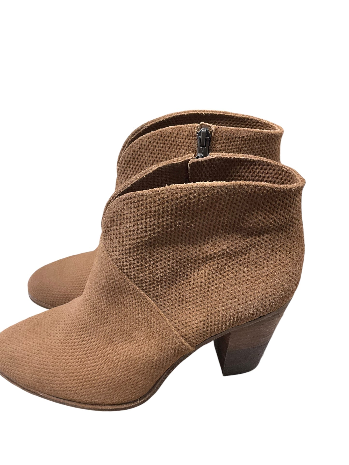 Boots Ankle Heels By Vince Camuto In Tan, Size: 9.5