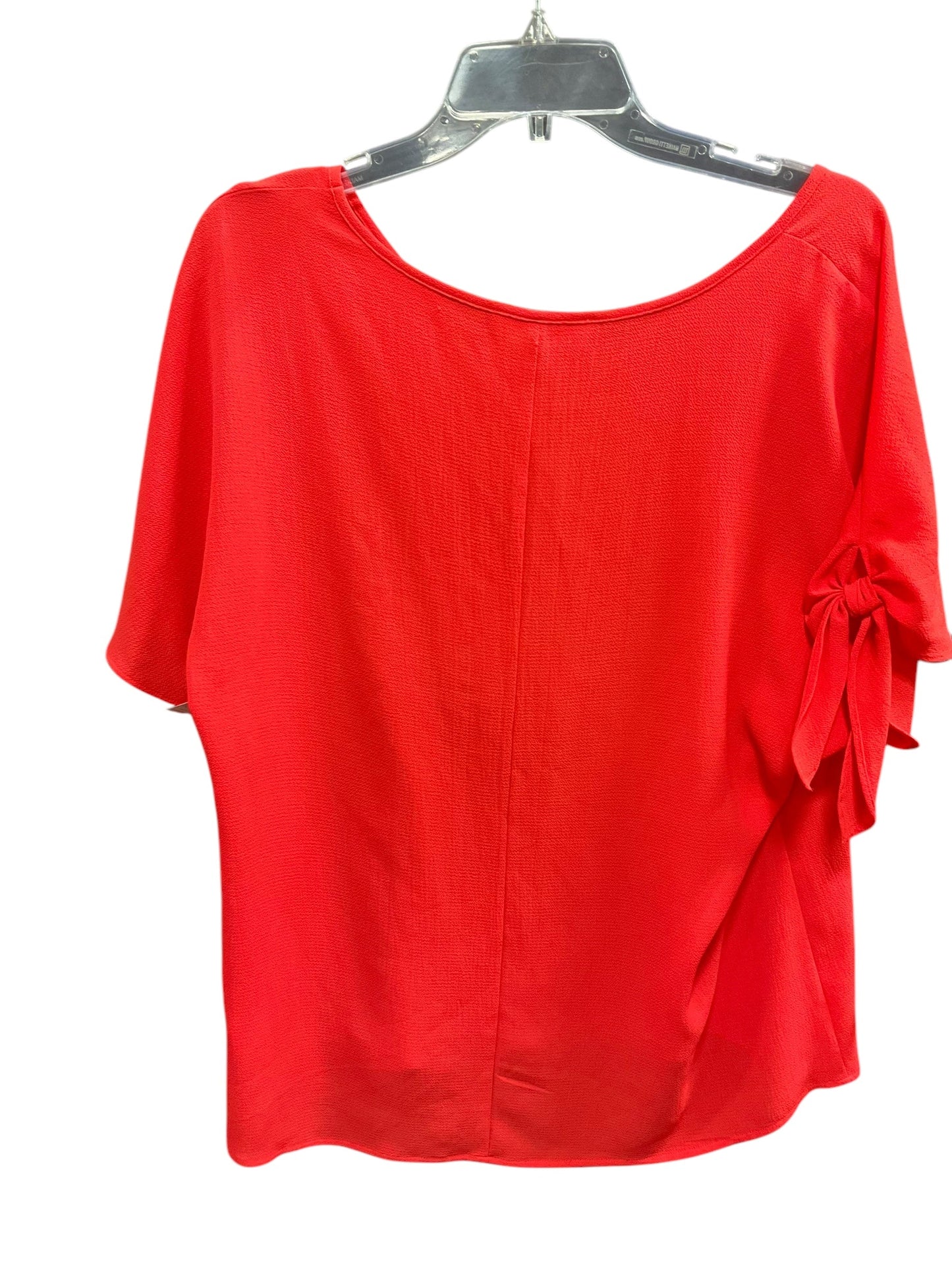 Top Short Sleeve Designer By Michael By Michael Kors In Orange, Size: L