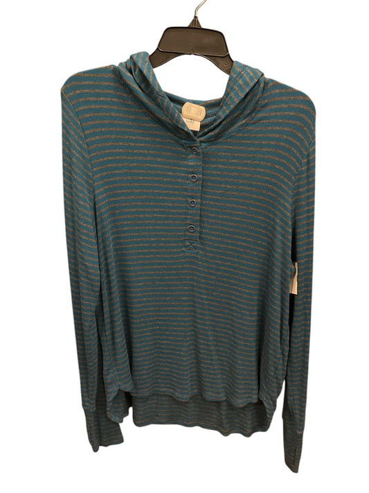 Top Long Sleeve By Cabi In Striped Pattern, Size: L