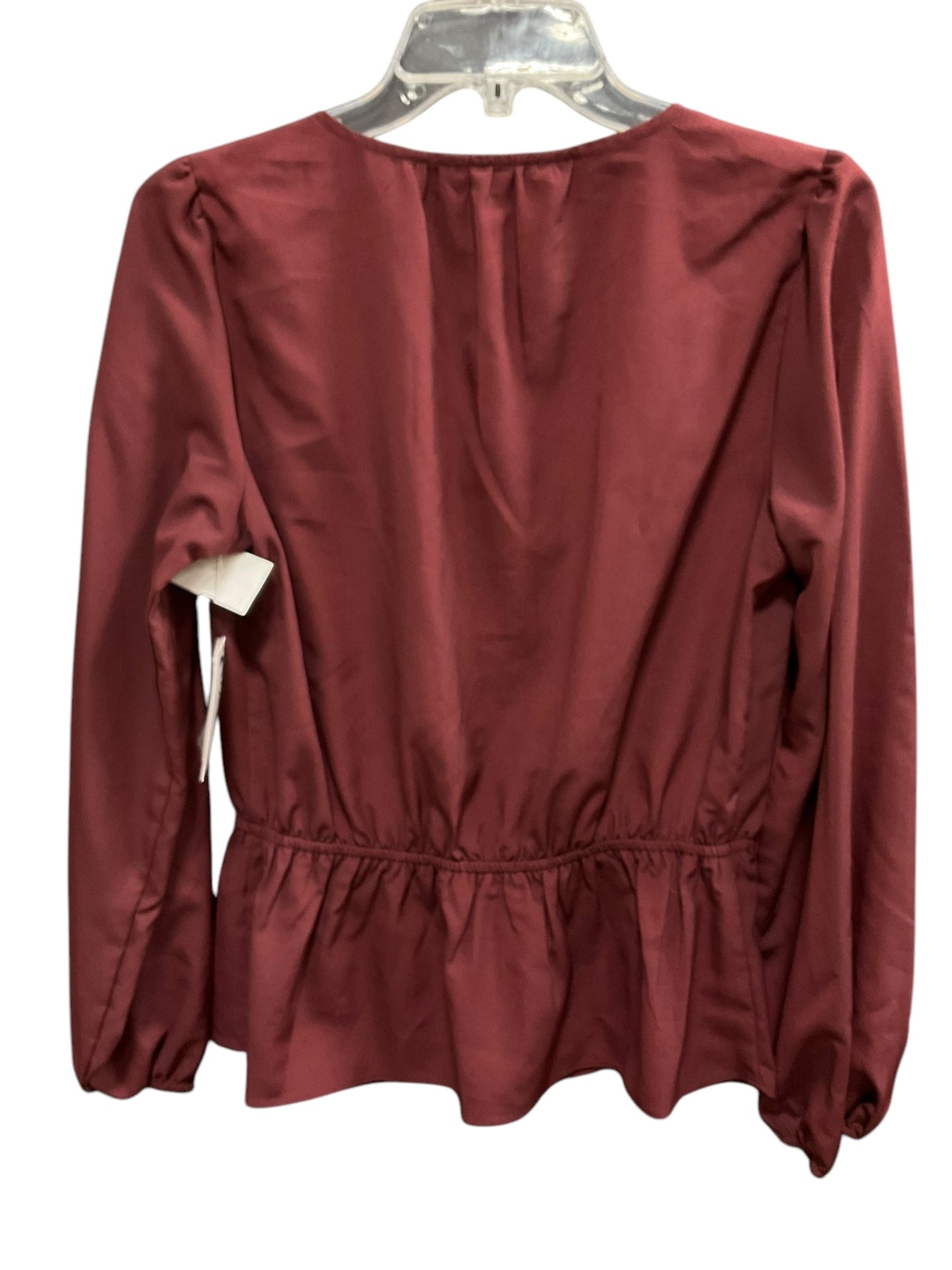 Top Long Sleeve By Nine West Apparel In Red, Size: M