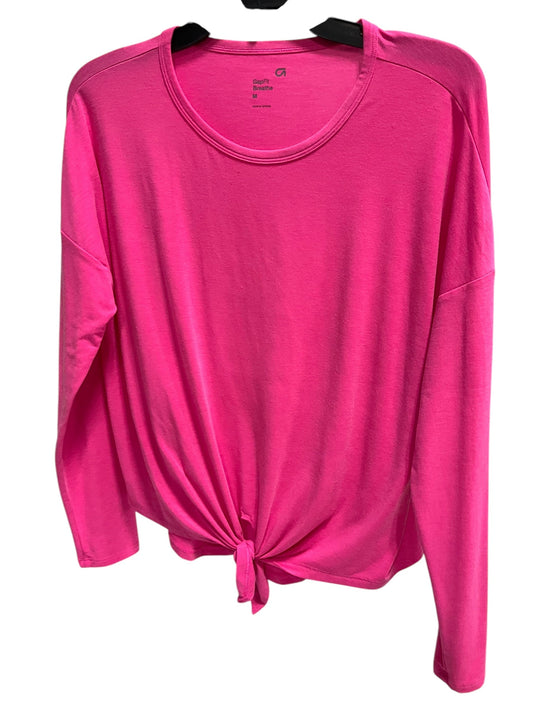 Athletic Top Long Sleeve Crewneck By Gapfit In Pink, Size: M
