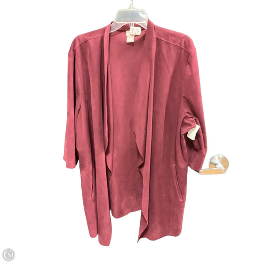 Jacket Other By Chicos In Red, Size: Xxl