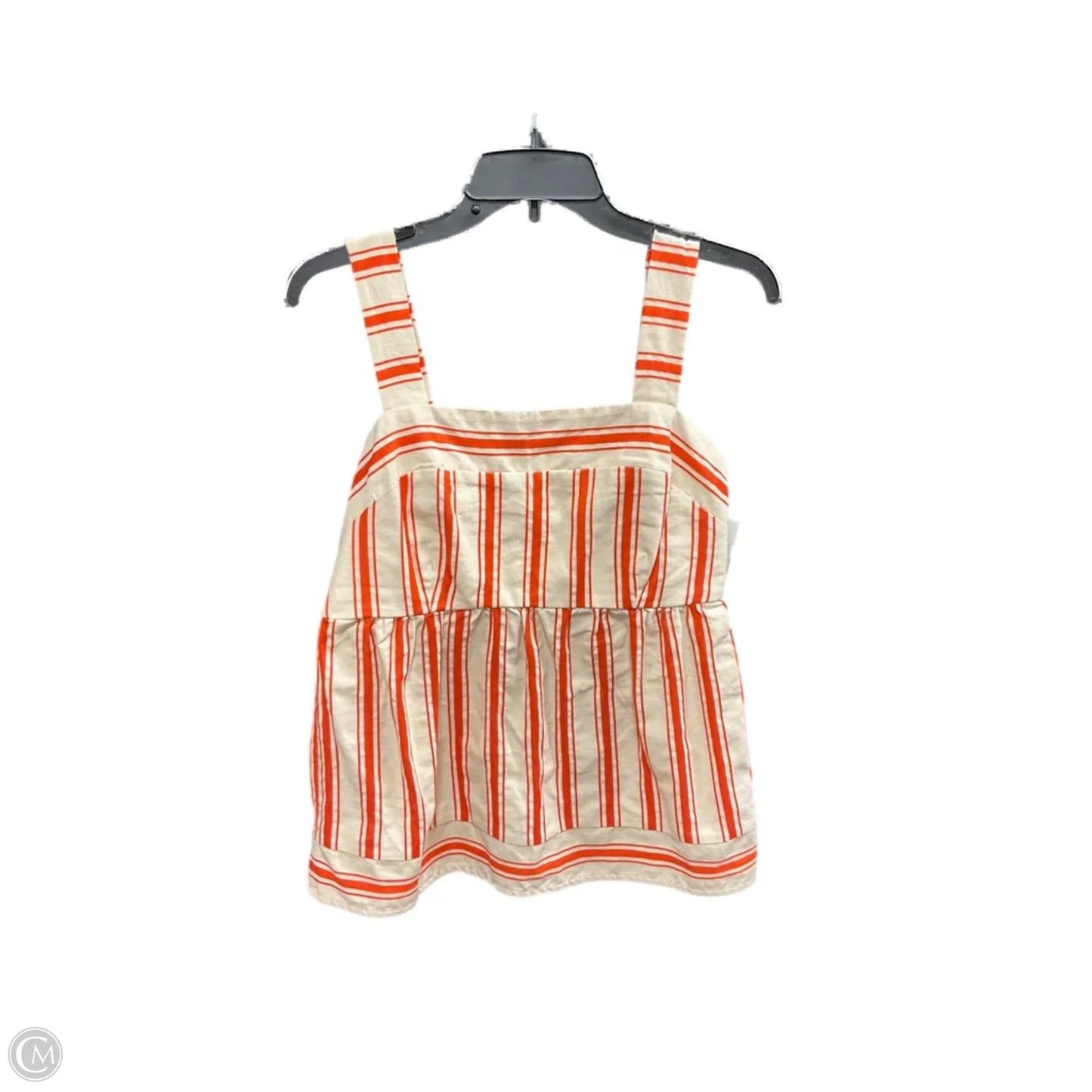 Top Sleeveless By Cabi In Striped Pattern, Size: S