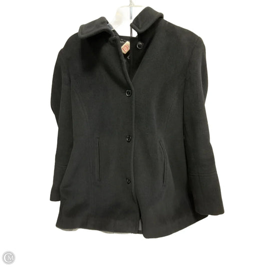 Coat Wool By Calvin Klein In Black, Size: L