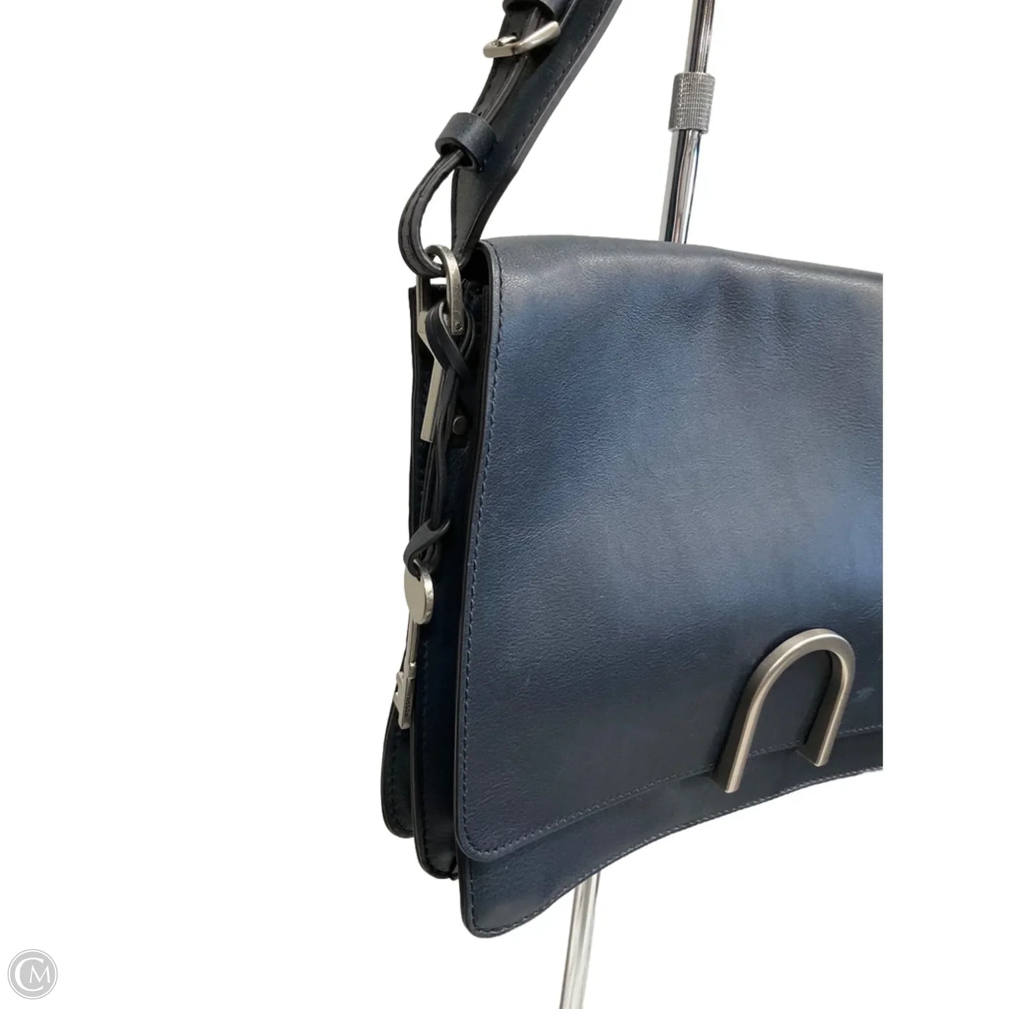 Handbag Leather By Fossil, Size: Medium