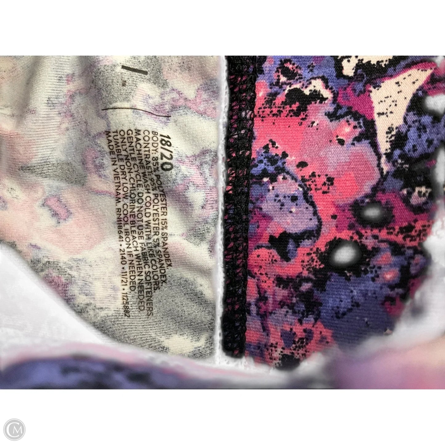 Athletic Leggings By Livi Active In Multi-colored, Size: 1x